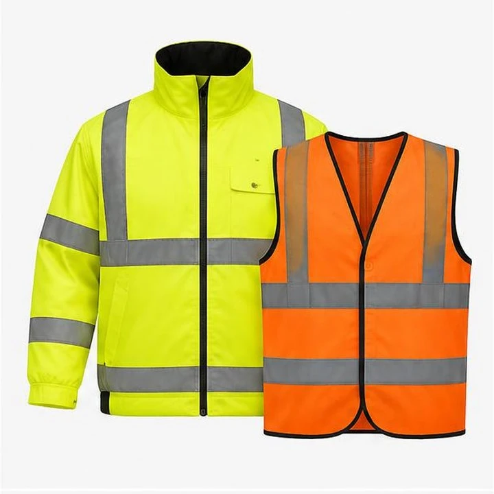 Representative product view of reflective safety jackets on a clean neutral background