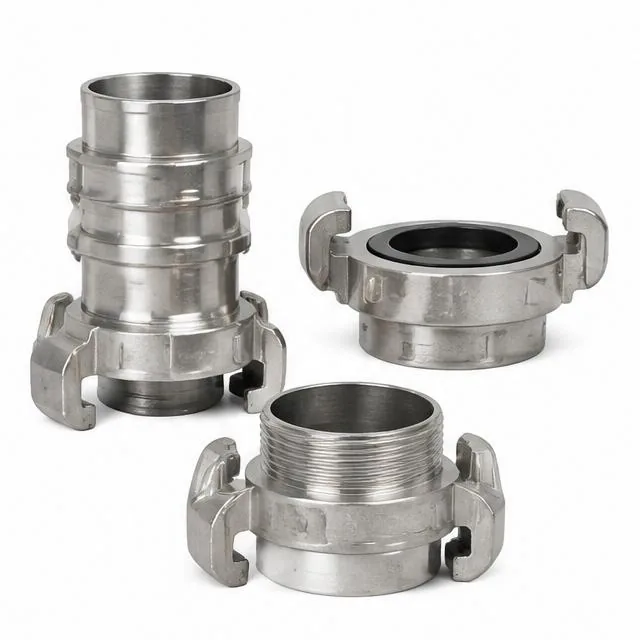 Representative product view of fire adaptors and couplings on a clean neutral background