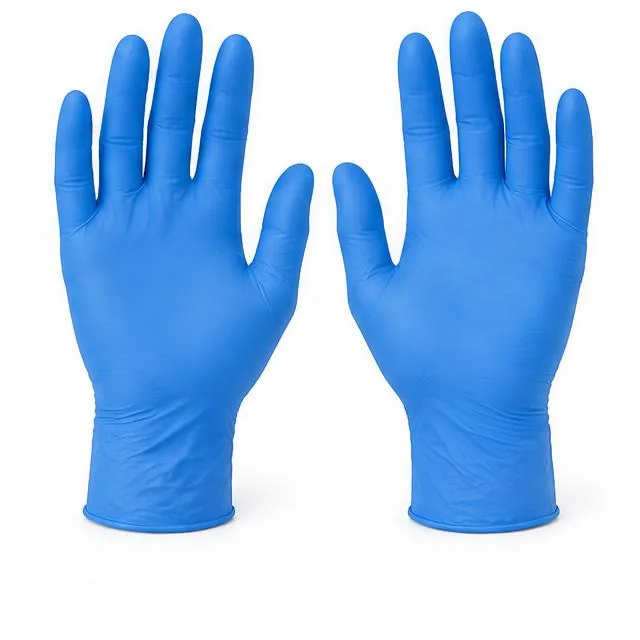 Representative product view of nitrile safety gloves on a clean neutral background