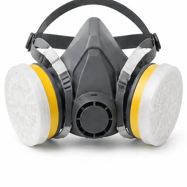 Representative product view of respirators on a clean neutral background